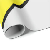 黄色の稲妻ボルト ラッピングペーパー (ロールコーナー)