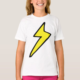 黄色の稲妻ボルト Tシャツ