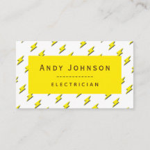 黄色の稲妻模様 電気サービス パワー