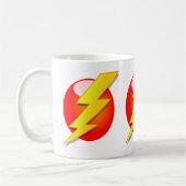 黄色の稲妻 コーヒーマグカップ (左)