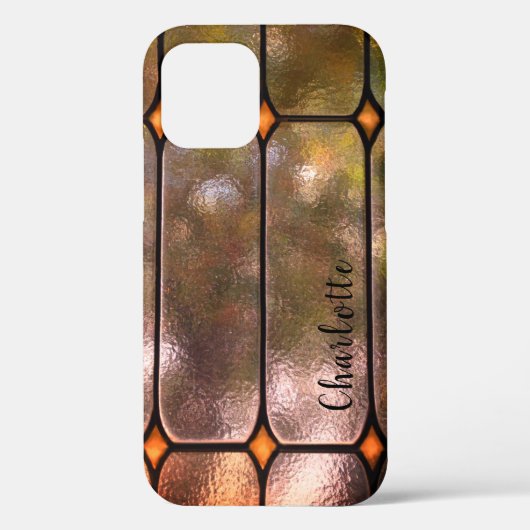 黄色の窓パーソナライズされたiPhone 12ケース Case-Mate iPhoneケース (裏面)