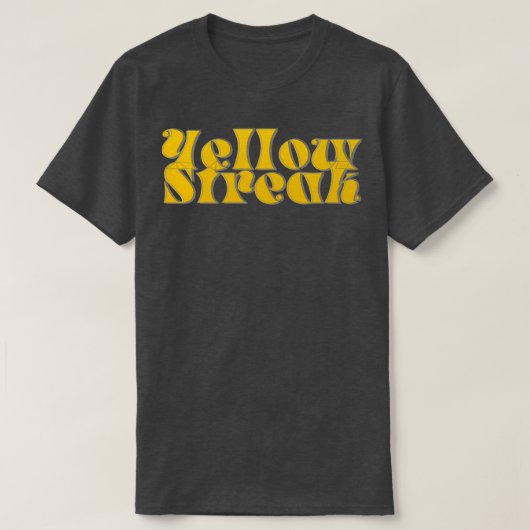 黄色の筋 Tシャツ (デザイン正面)