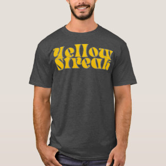 黄色の筋 Tシャツ