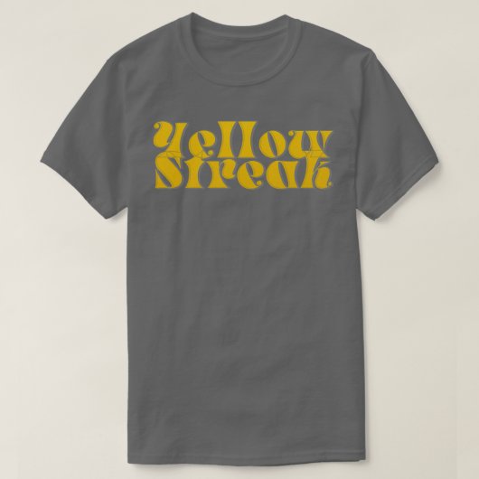 黄色の筋 Tシャツ (デザイン正面)