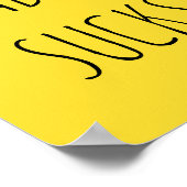 黄色の糖尿病のポスター ポスター (角)