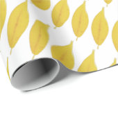 黄色の紅葉水の色パターン ラッピングペーパー (ロールコーナー)