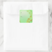 黄色の紅葉花の休日の贈り物ラップシール スクエアシール (バッグ)