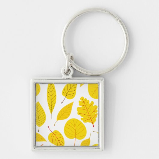 黄色の紅葉 キーホルダー (正面)