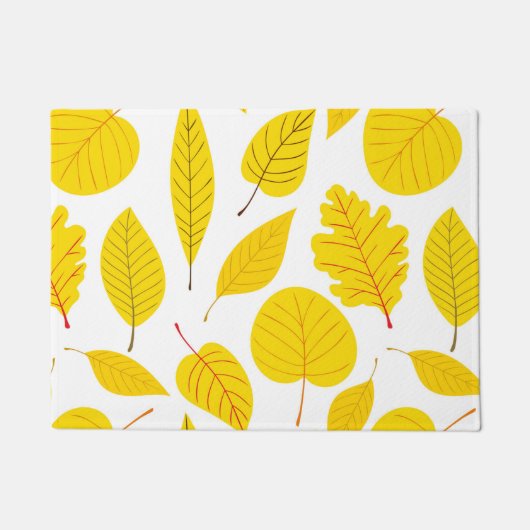 黄色の紅葉 ドアマット (正面)