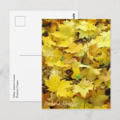 黄色の紅葉 ポストカード (正面/裏面)
