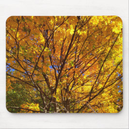 黄色の紅葉 マウスパッド