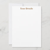 黄色の紅葉 招待状 (裏面)