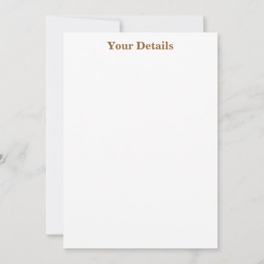 黄色の紅葉 招待状 (裏面)