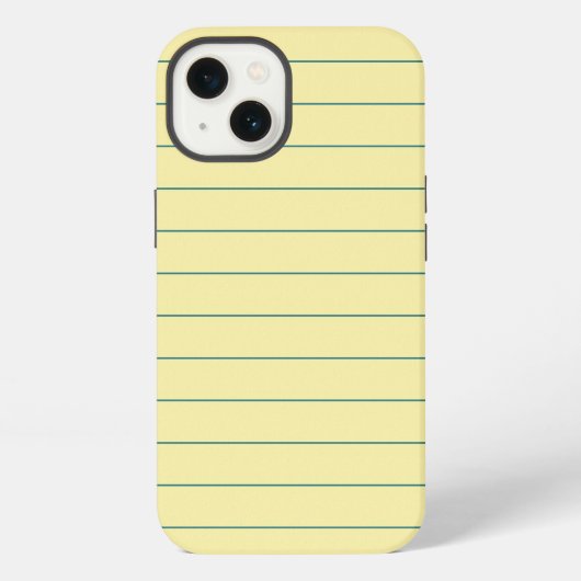黄色の紙 iPhoneケース (裏面)