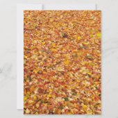 黄色の素朴な秋の結婚式招待状 招待状 (裏面)