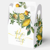 黄色の素朴レモンと葉の緑の結婚香り フェイバーボックス (オープン)