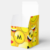 黄色の絵文字パーティー絵文字顔パターン フェイバーボックス (オープン)