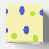 黄色の緑と青の点 フェイバーボックス (上部)