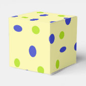 黄色の緑と青の点 フェイバーボックス (裏面サイド)