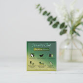 黄色の緑のグラデーション美しいジュエリーのヒ気にント エンクロージャーカード (スタンド正面)