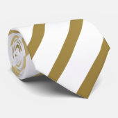 黄色の緑のストライプ ネクタイ (ロール)