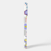 黄色の緑のピンクの例示明るい平和 Case-Mate iPhoneケース (裏面 / 右)