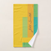 黄色の緑のブロモダンック ハンドタオル (ハンドタオル)