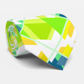 黄色の緑の抽象芸術 ネクタイ (ロール)