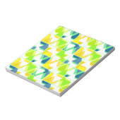 黄色の緑の抽象芸術 ノートパッド (回転)