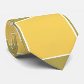 黄色の緑の正方形の幾何学的パターン ネクタイ (ロール)