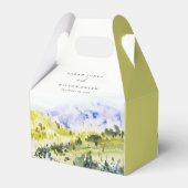 黄色の緑の水の色の国の側ヒルズ結婚ズ フェイバーボックス (裏面サイド)