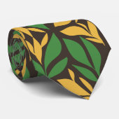 黄色の緑離れ色 ネクタイ (ロール)
