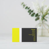 黄色の縁ど名刺 名刺 (スタンド正面)