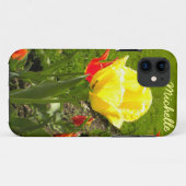 黄色の縁付きチューリップiPhone 5ケース Case-Mate iPhoneケース (裏面(横))