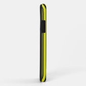 黄色の縦縞模様 Case-Mate iPhoneケース (裏面/右)