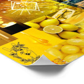 黄色の美的レオのポスター ポスター (角)