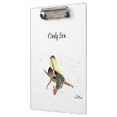 黄色の翼のクリップボードを持つ女の子の妖精 クリップボード (左)