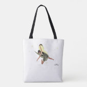 黄色の翼トートバッグと女の子の妖精 トートバッグ (裏面)