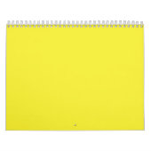 黄色の背景でデザインを強化 カレンダー (カバー)