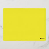 黄色の背景でデザインを強化 箔シーズンポストカード (裏面)