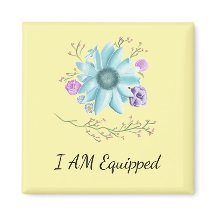 黄色の背景にマグネットを装着