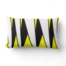 黄色の背景に黒と白の並行しないストライプ