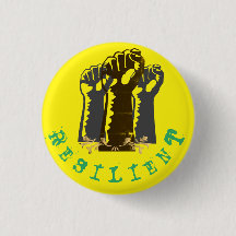 黄色の背景を持つ弾力性のある拳