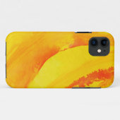 黄色の背景水彩紙 Case-Mate iPhoneケース (裏面(横))