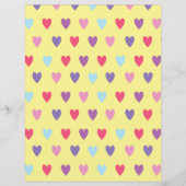 黄色の背景(ハート) (正面)