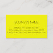 黄色の背景 名刺 (裏面)