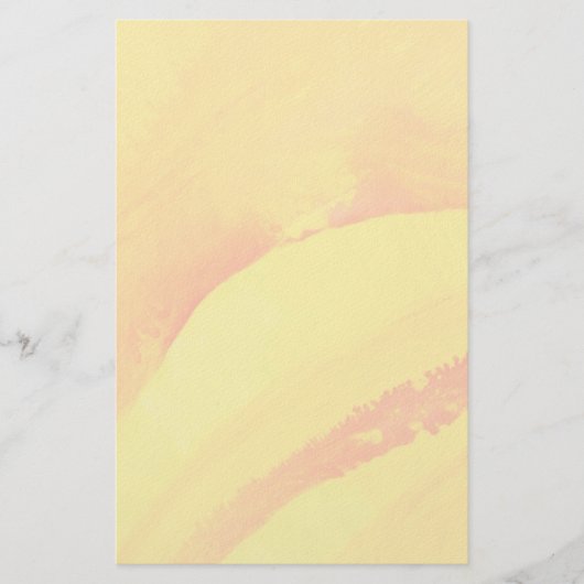 黄色の背景。水の色オン紙 便箋 (正面)