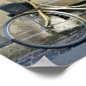 黄色の自転車,コペンハーゲン,デンマーク ポスター (角)