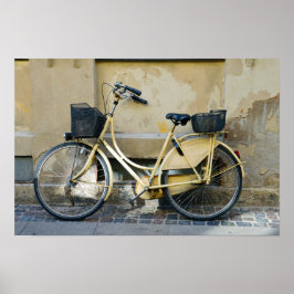 黄色の自転車,コペンハーゲン,デンマーク ポスター