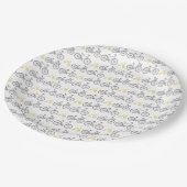 黄色の自転車 ペーパープレート (アングル)